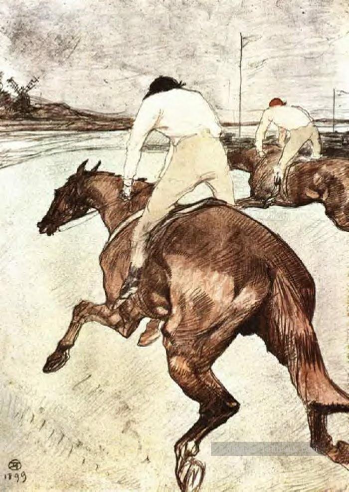 le jockey 1899 Toulouse Lautrec Henri de Peintures à l'huile